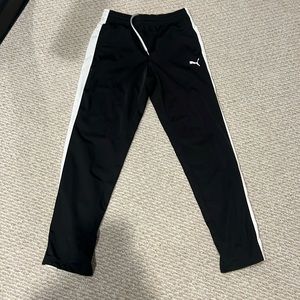 Puma, joggers, black & white